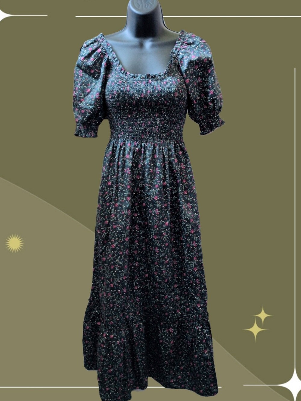 ✨ nwt Hill House Home Louisa Nap Dress In Florentine Ditsy Forest Floral xxs